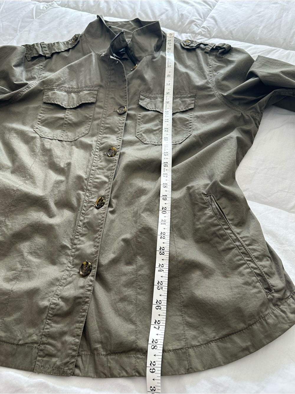 Buffalo David Bitton NWT Utility Jacket with Pockets in Olive size XL - Picture 8 of 14